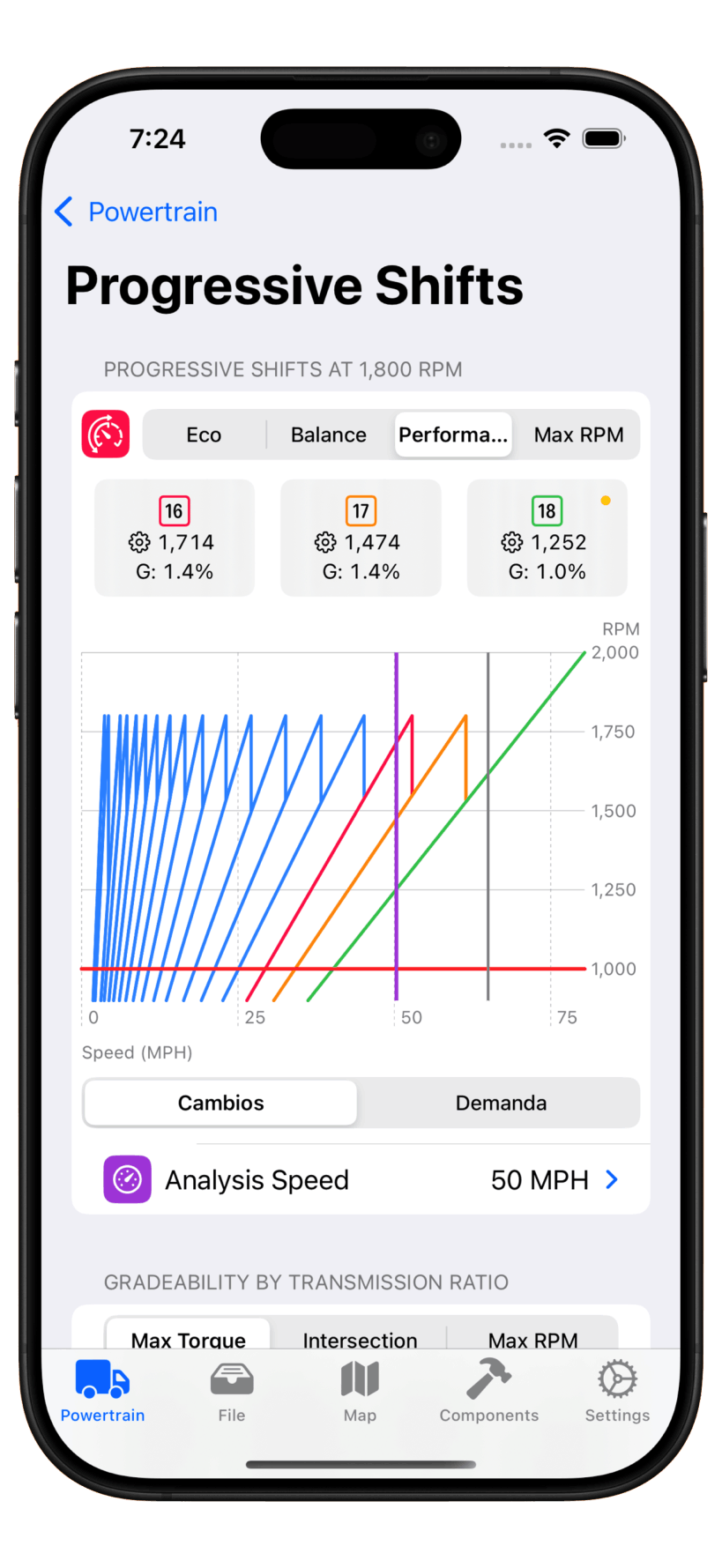 Settings TruckAdvance