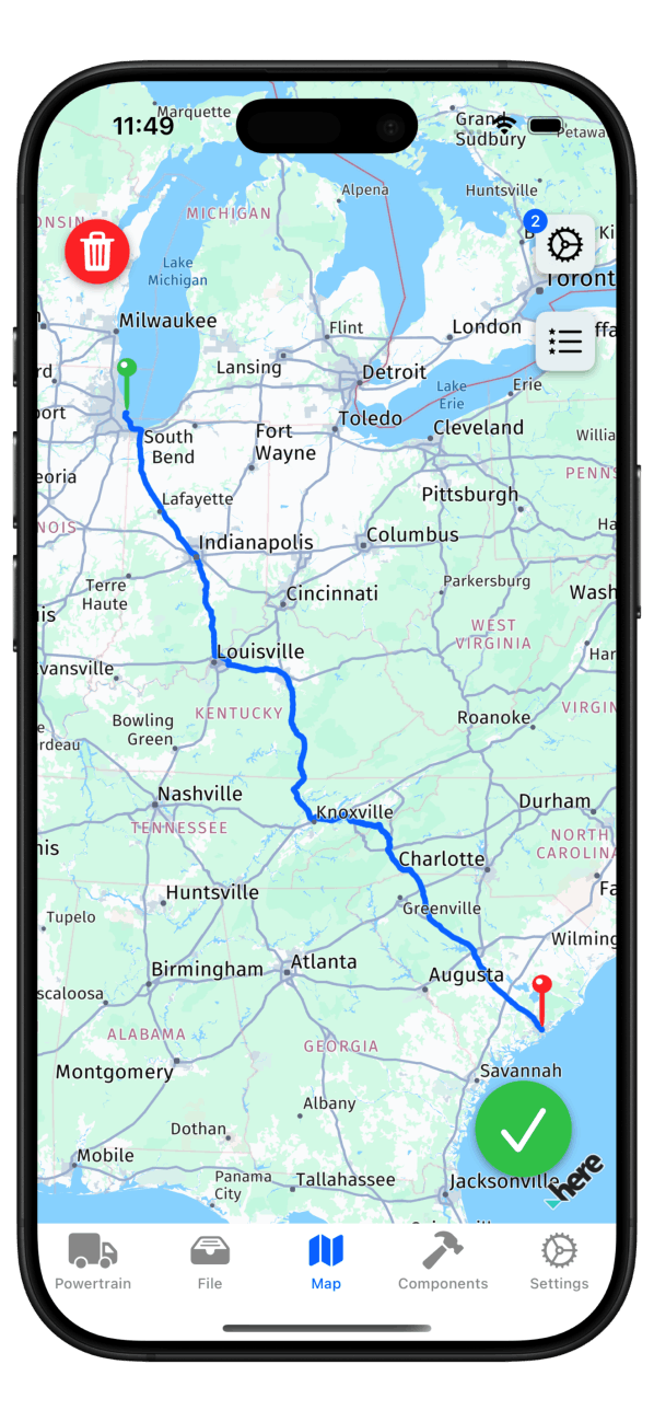 Settings TruckAdvance